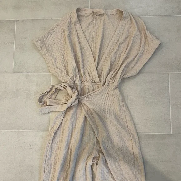 Free People Beach Isola One-Piece Maxi Jumpsuit Salt - Picture 7 of 10